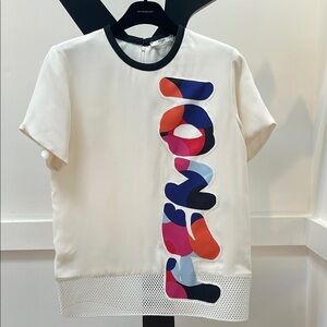 FENDI Silk short sleeve blouse unique size 40 S-M